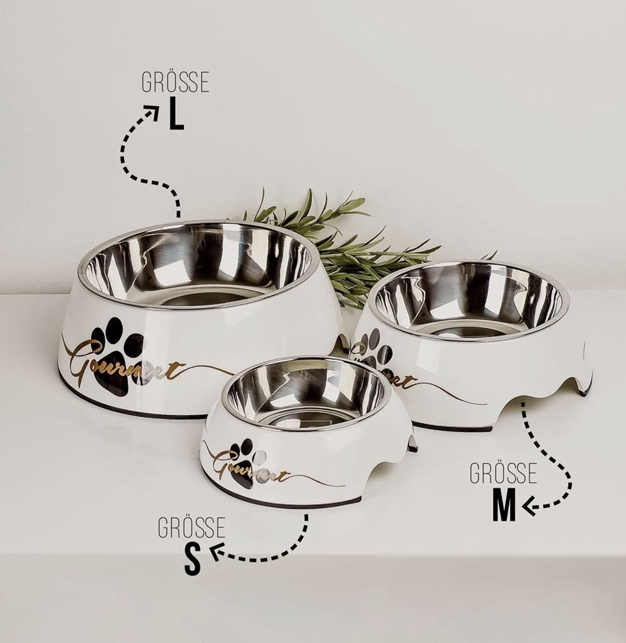 Lot de 2 gamelles pour chiens ne&no®